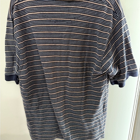 Blue Striped Polo Shirt Britches classic sport - Picture 2 of 4